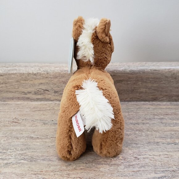 NWT Aurora Splootsies Eco Friendly Clydesdale Horse Plush 8" - Picture 5 of 6